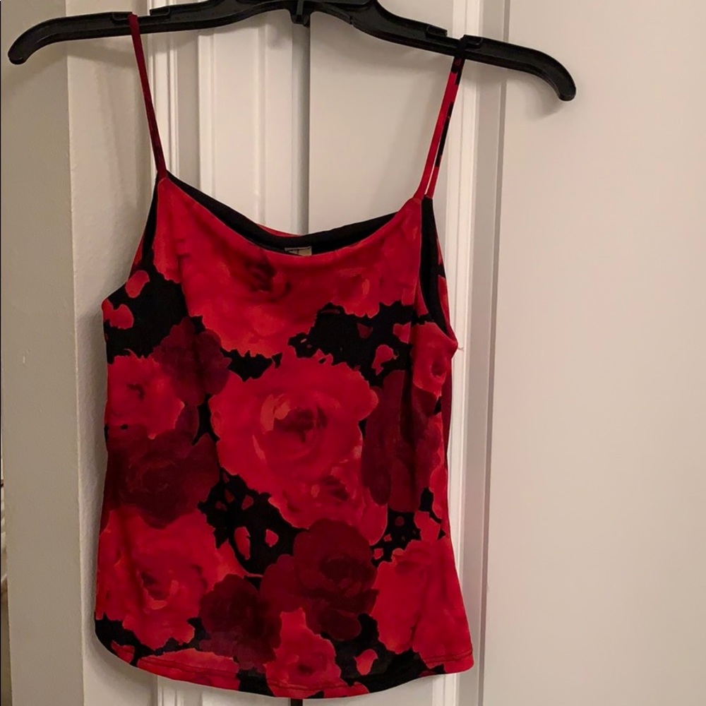 Gorgeous Rose / floral Tank Top -Size Small